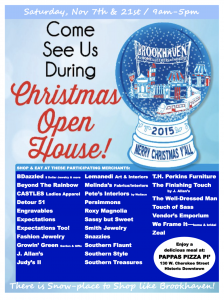 Brookhaven Mississippi Christmas Open House